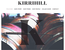 Tablet Screenshot of kirrihillwines.com.au